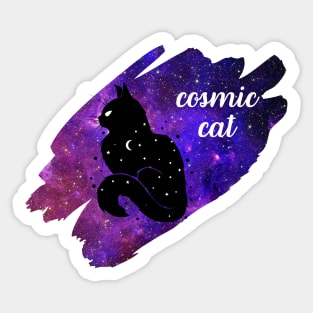 Cosmic Cat Cool Design for Cat and Astronomy Lovers Sticker